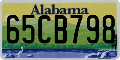 AL license plate 65CB798