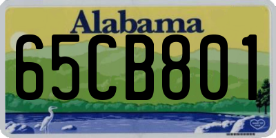 AL license plate 65CB801