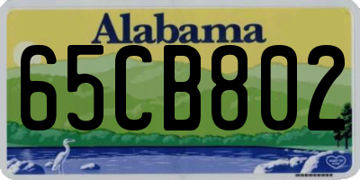 AL license plate 65CB802