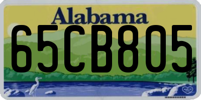 AL license plate 65CB805