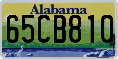 AL license plate 65CB810