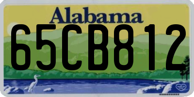 AL license plate 65CB812