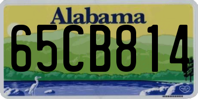 AL license plate 65CB814