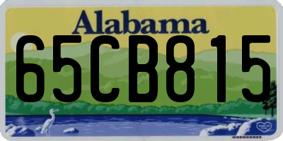 AL license plate 65CB815