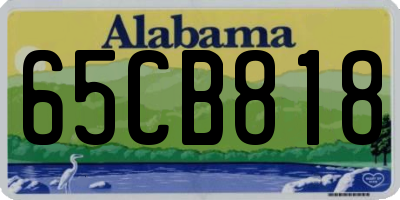 AL license plate 65CB818