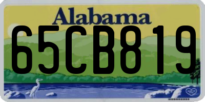 AL license plate 65CB819