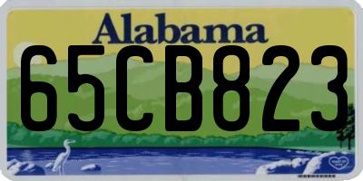 AL license plate 65CB823
