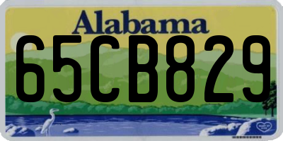 AL license plate 65CB829