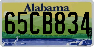AL license plate 65CB834