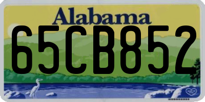 AL license plate 65CB852