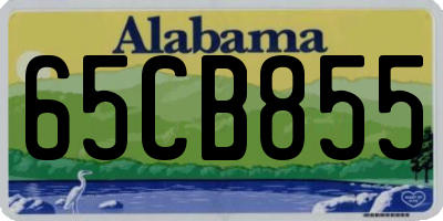 AL license plate 65CB855