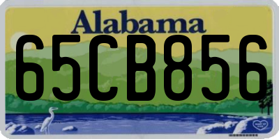 AL license plate 65CB856