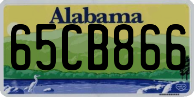 AL license plate 65CB866