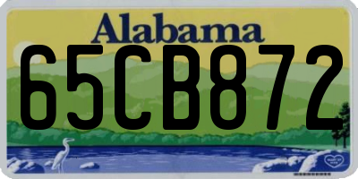 AL license plate 65CB872