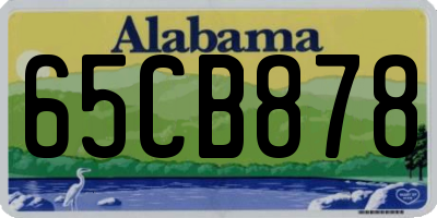 AL license plate 65CB878
