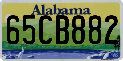 AL license plate 65CB882