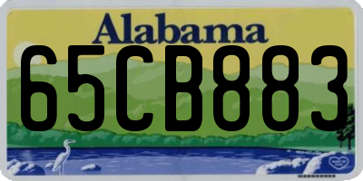 AL license plate 65CB883