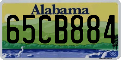 AL license plate 65CB884
