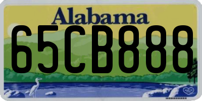 AL license plate 65CB888