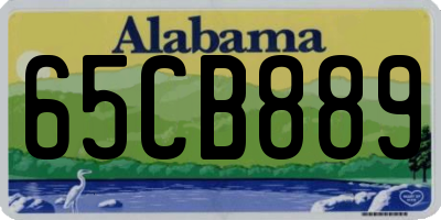 AL license plate 65CB889