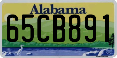 AL license plate 65CB891