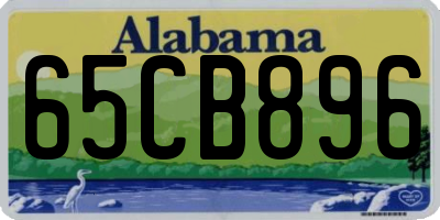 AL license plate 65CB896