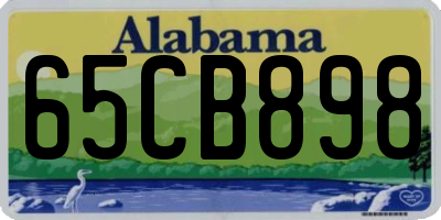 AL license plate 65CB898
