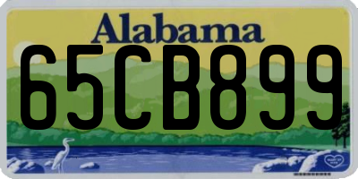 AL license plate 65CB899