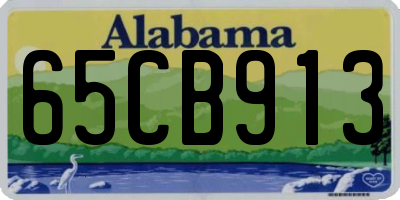 AL license plate 65CB913