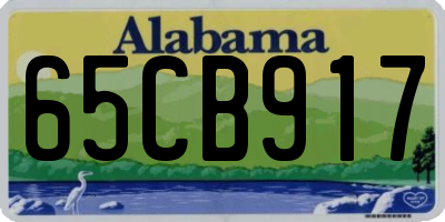 AL license plate 65CB917