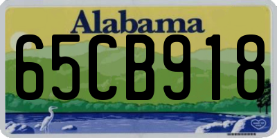 AL license plate 65CB918