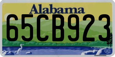 AL license plate 65CB923