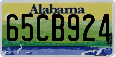 AL license plate 65CB924