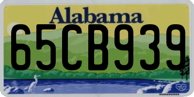 AL license plate 65CB939