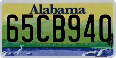 AL license plate 65CB940