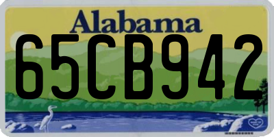 AL license plate 65CB942