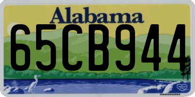 AL license plate 65CB944