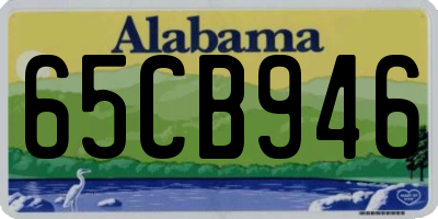 AL license plate 65CB946