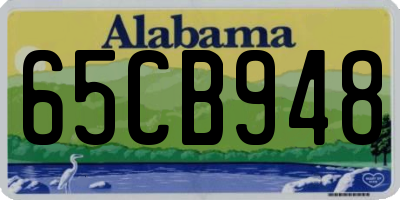 AL license plate 65CB948