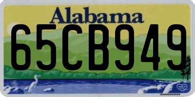 AL license plate 65CB949