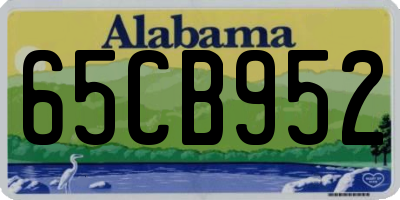 AL license plate 65CB952