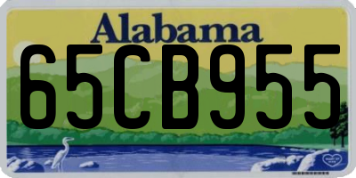 AL license plate 65CB955