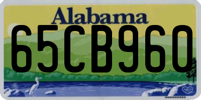 AL license plate 65CB960