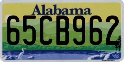 AL license plate 65CB962