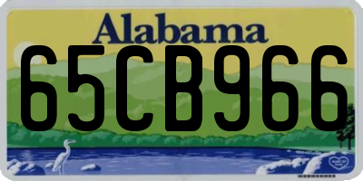 AL license plate 65CB966