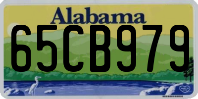 AL license plate 65CB979