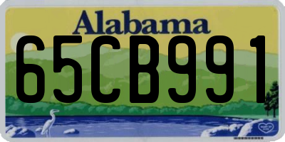 AL license plate 65CB991