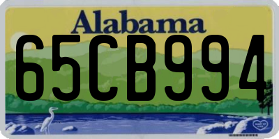 AL license plate 65CB994
