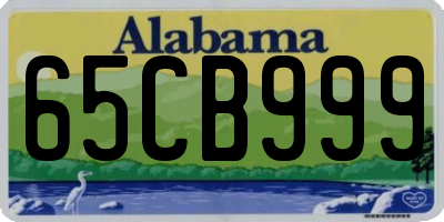 AL license plate 65CB999