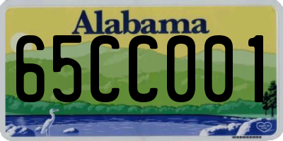 AL license plate 65CC001